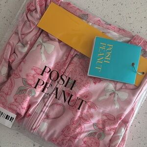 Posh Peanut Pink Floral Kids One Piece